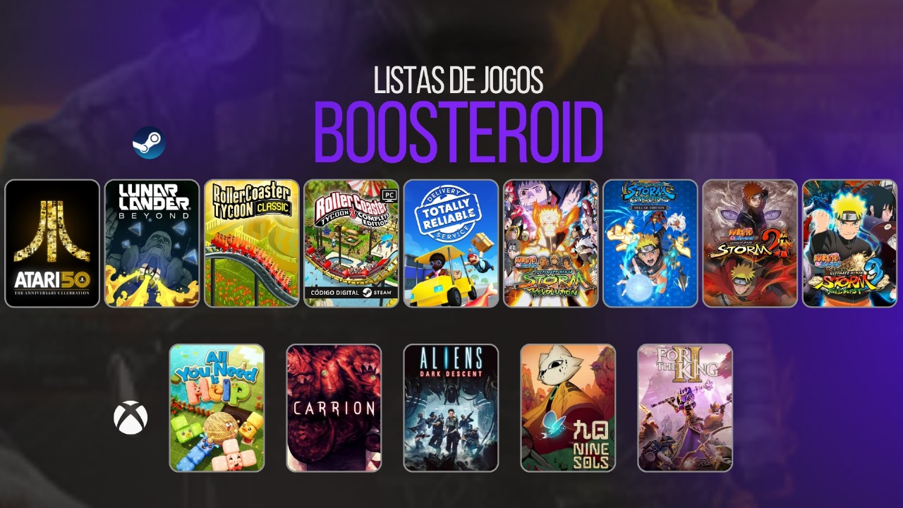 Boosteroid adicionar 14 jogos na sua quarta semana de dezembro