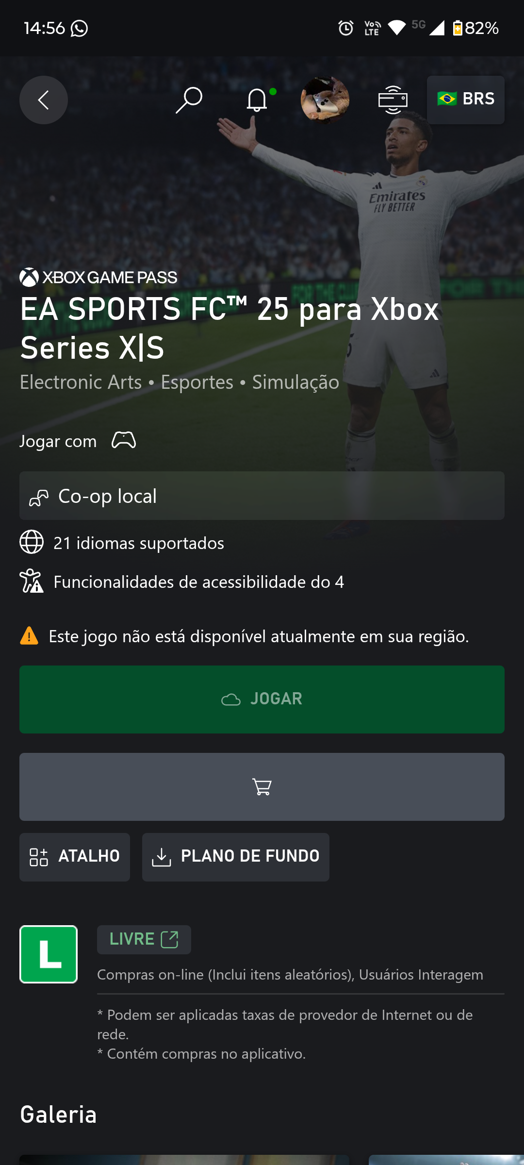 Print da dúvida