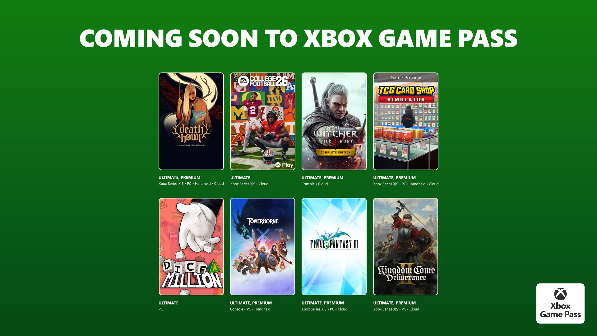 Xbox Game Pass terá Kingdom Come: Deliverance 2, The Witcher 3 e mais grandes jogos