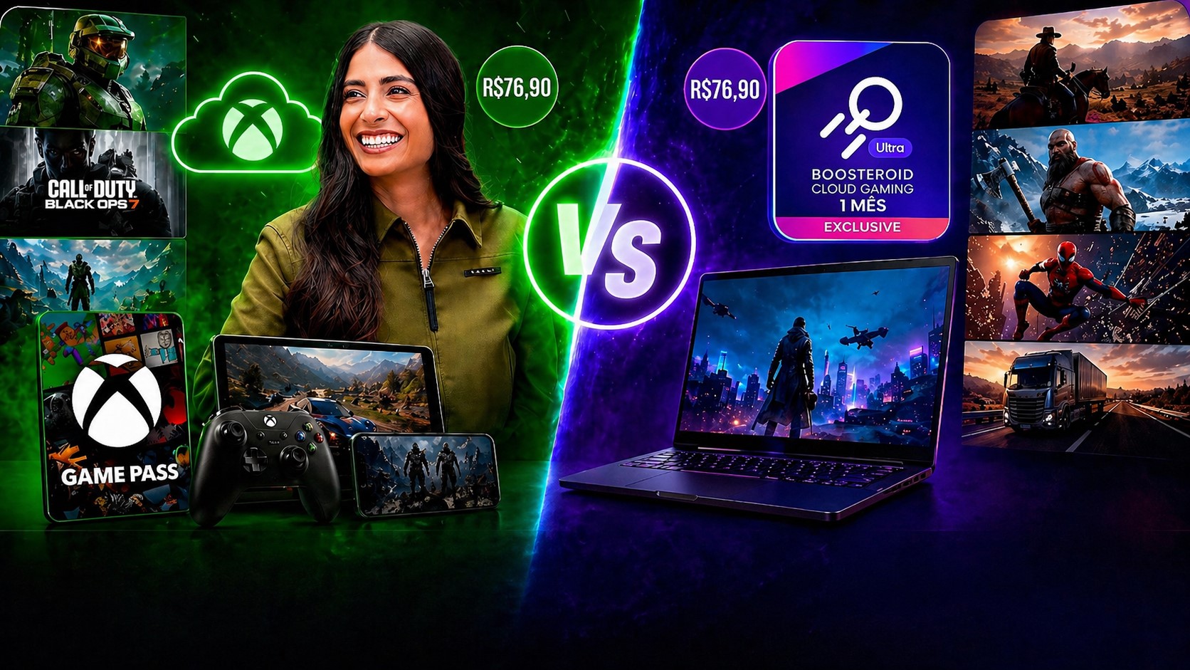 Boosteroid Ultra 4K vs. Game Pass Ultimate: A Grande Comparação de R$76,90 no Cloud Gaming