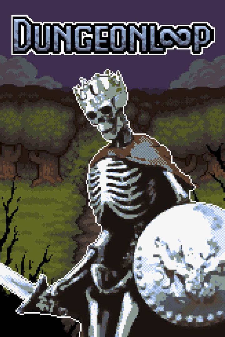 Cena do jogo Dungeonloop com combate em grid
