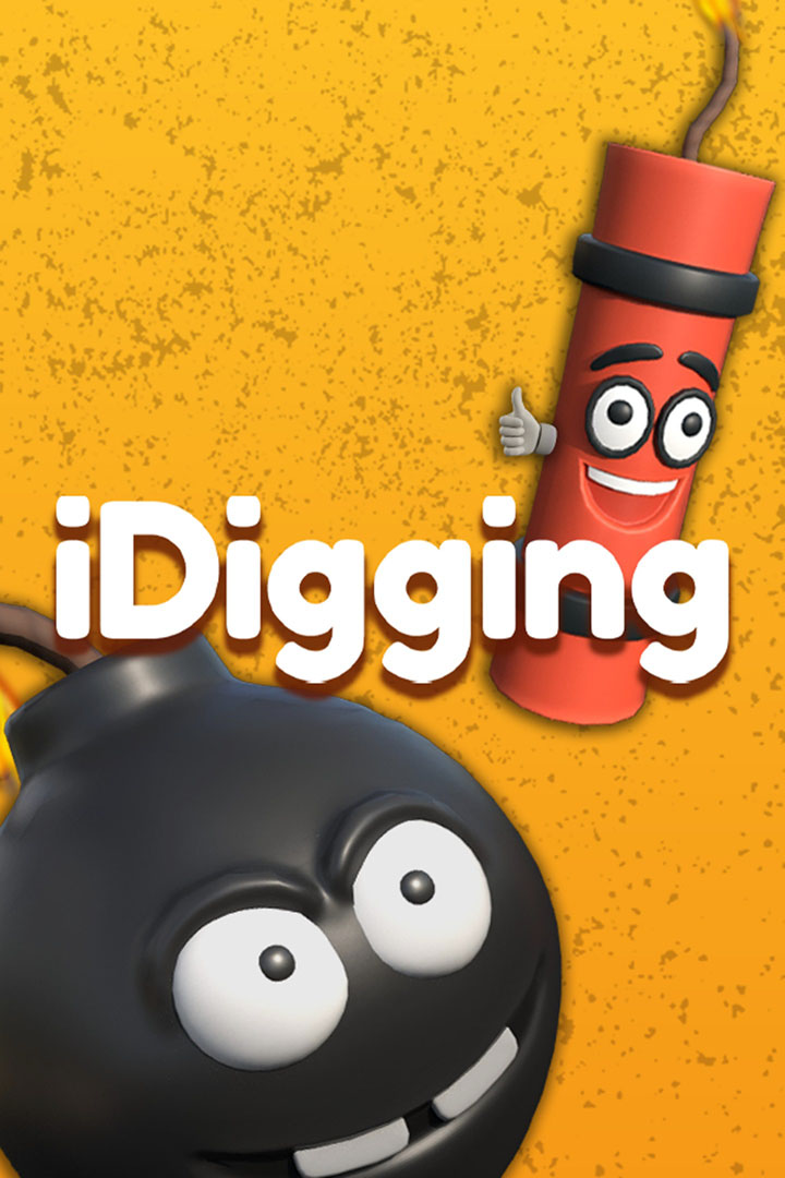 Gráficos fofos e estilizados de iDigging, com escavação