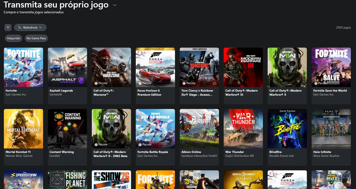 Xbox Cloud Gaming: Biblioteca ‘Stream Your Own Game’ Expande com Quase 70 Novos Títulos