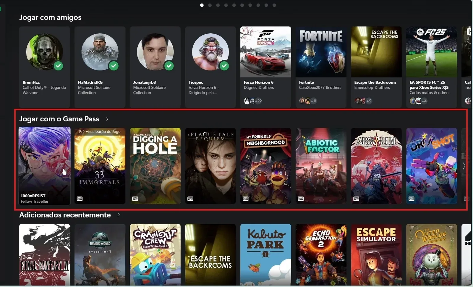Nova seção na Xcloud!