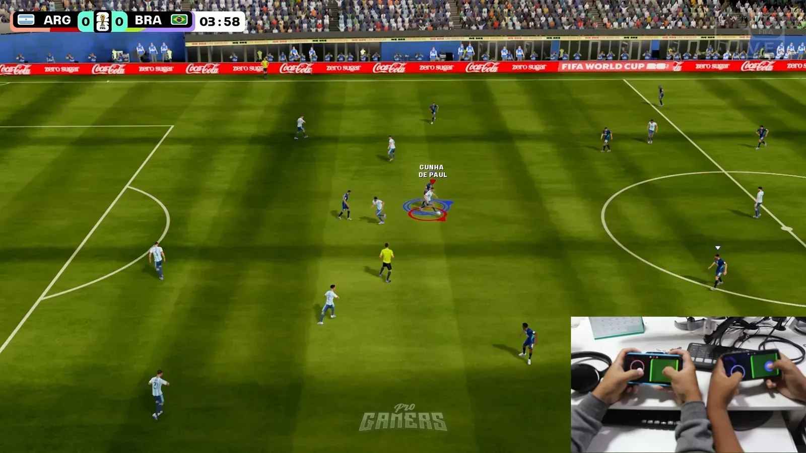 Partida no FIFA World Cup: Launch Edition.
