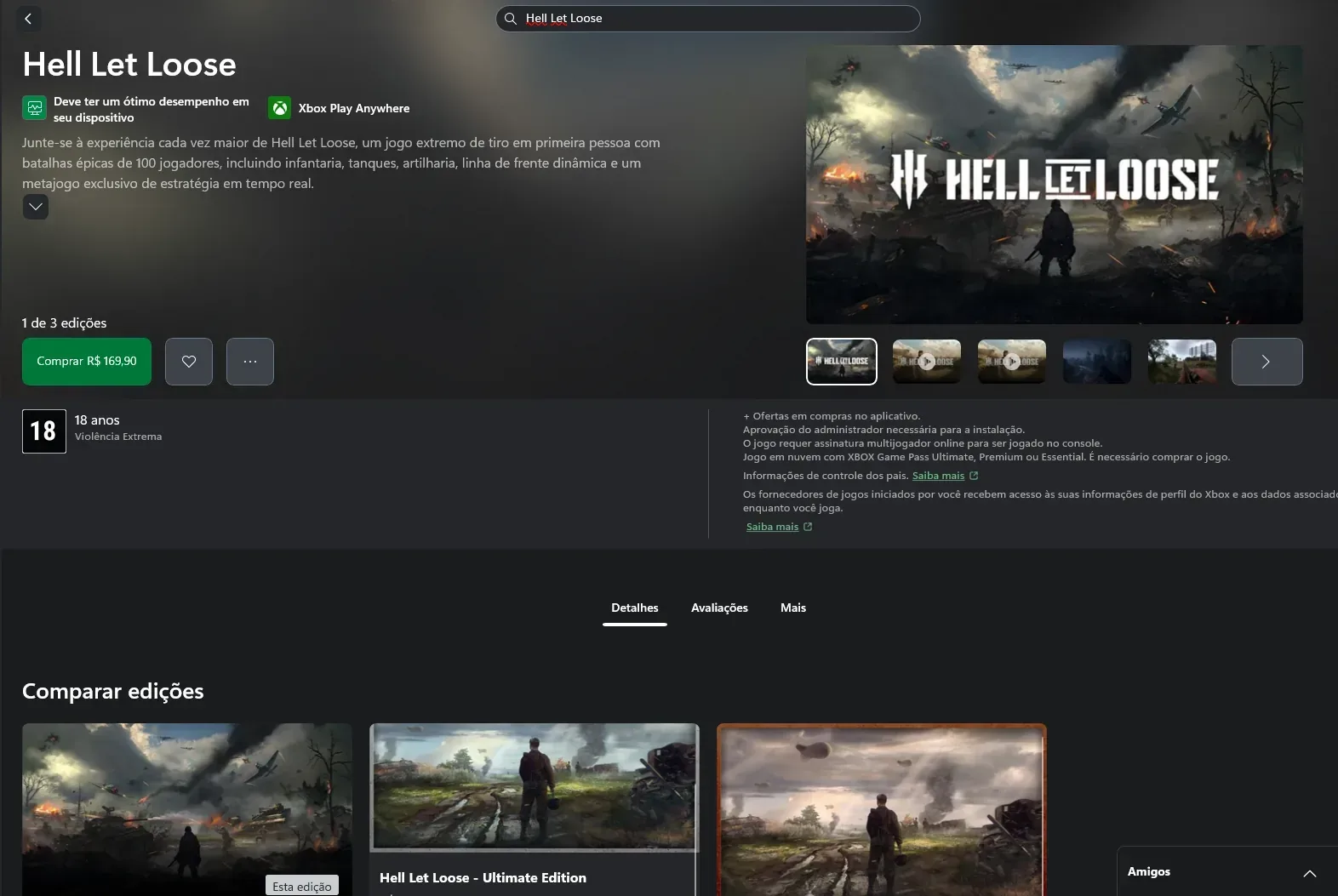 Hell Let Loose poderá ser jogado nesse Free Play Days.