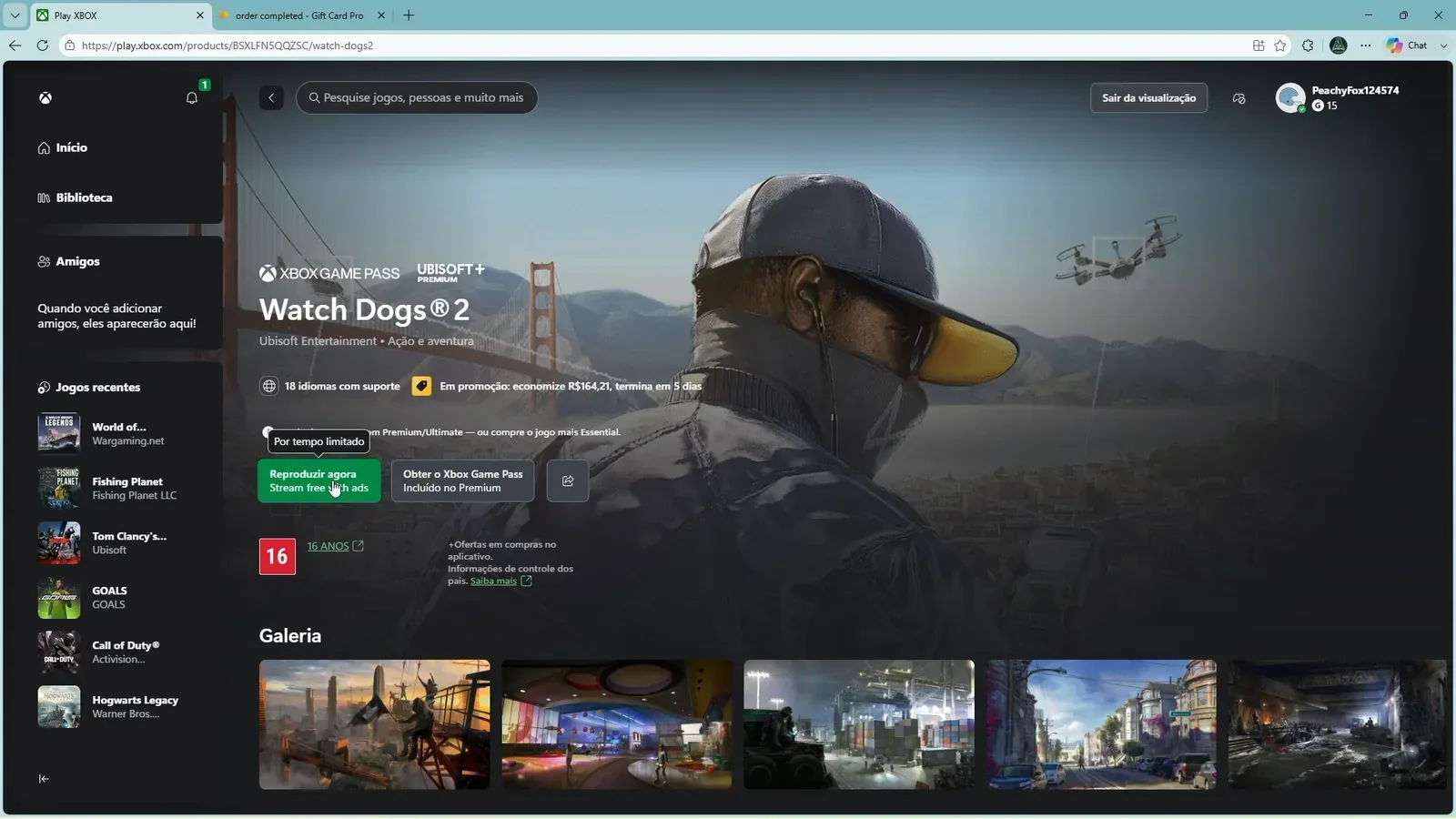 Watch Dogs 2 pronto para ser jogado na Xcloud.