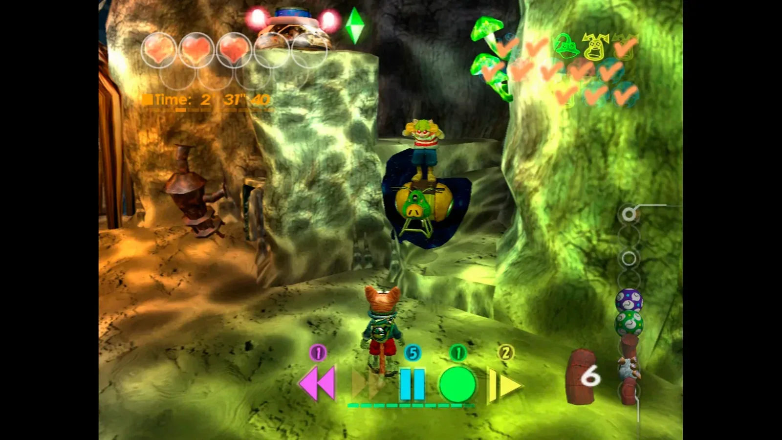 Imagem da Gamplay de BLiNX: The Time Sweeper