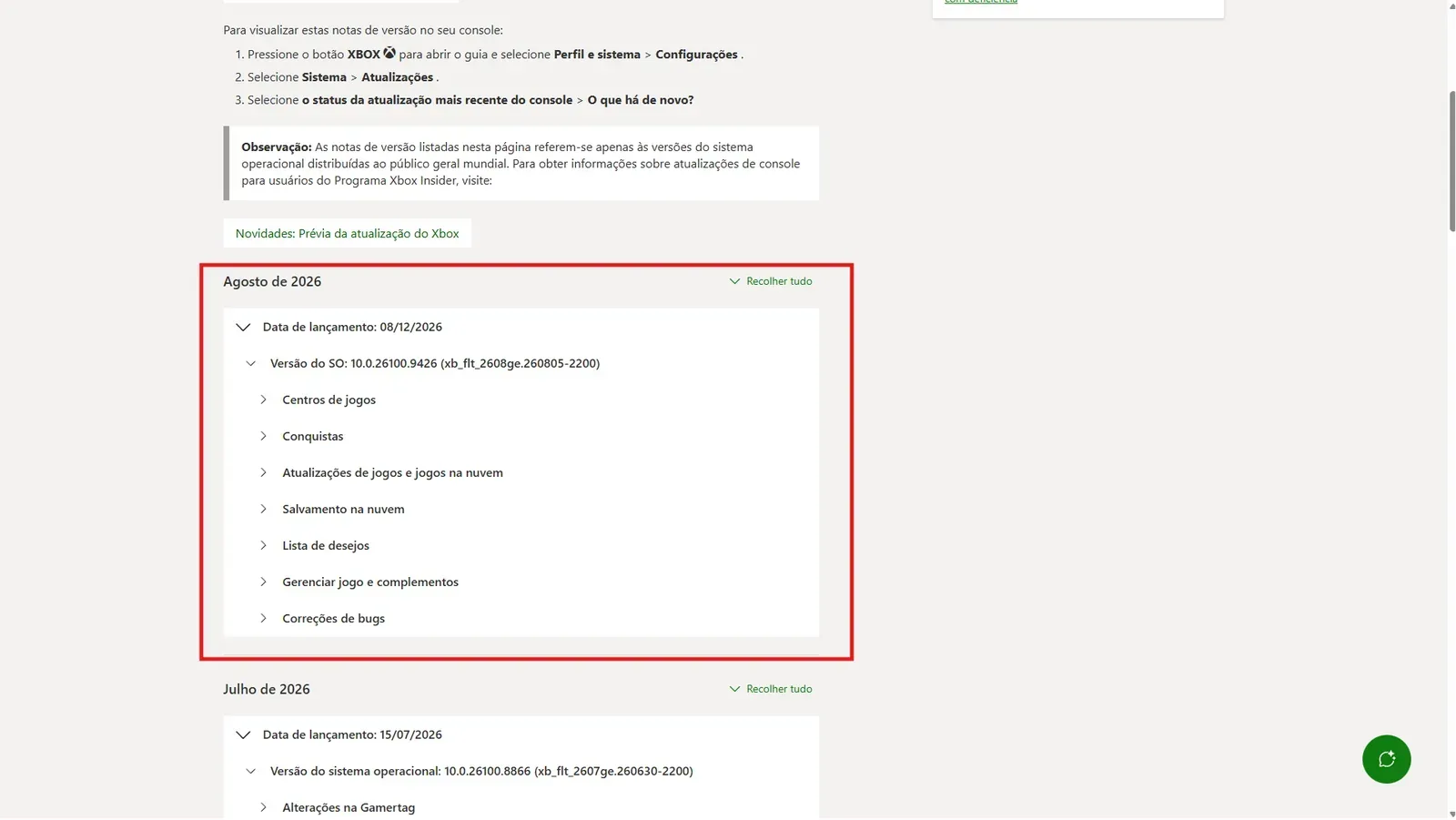 Atualização do Xbox traz novidades para jogos e salvamentos na nuvem.