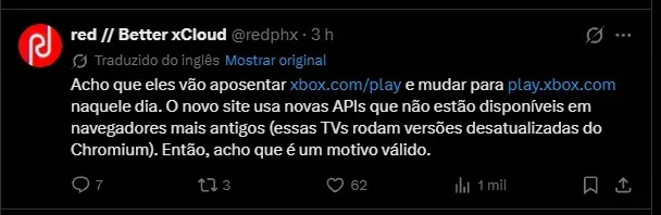 Resposta do @redphx ao Jez Corden.
