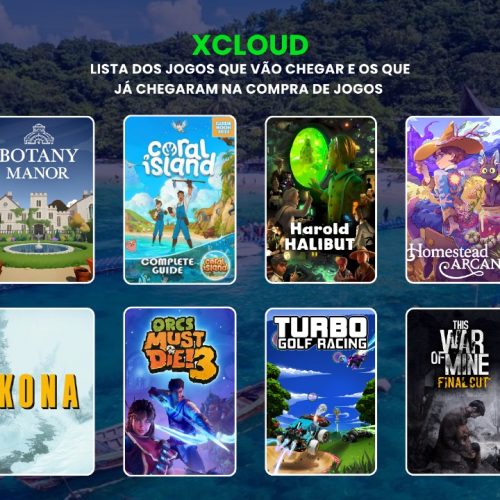 Lista dos jogos que vão chegar e os que chegaram na compra de jogos